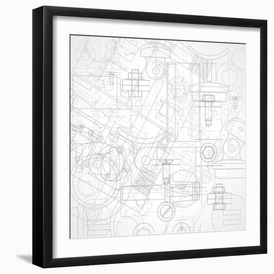 Industrial Background-ildogesto-Framed Art Print