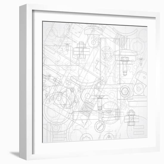 Industrial Background-ildogesto-Framed Art Print