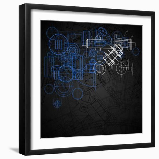 Industrial Background-ildogesto-Framed Art Print