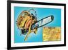 Industrial Chainsaw-null-Framed Premium Giclee Print