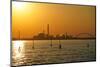 Industrial chemical area of Marghera seen from the ferry, Venice lagoon, Venice, Italy-Carlo Morucchio-Mounted Photographic Print