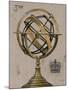 Industrial Chic Armillary Globe-Arnie Fisk-Mounted Art Print