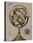 Industrial Chic Armillary Globe-Arnie Fisk-Stretched Canvas