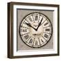 Industrial Chic Clock-Arnie Fisk-Framed Art Print