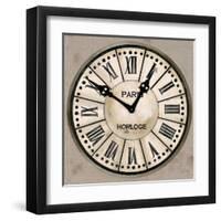 Industrial Chic Clock-Arnie Fisk-Framed Art Print