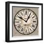 Industrial Chic Clock-Arnie Fisk-Framed Art Print