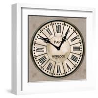 Industrial Chic Clock-Arnie Fisk-Framed Art Print