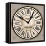 Industrial Chic Clock-Arnie Fisk-Framed Stretched Canvas