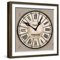 Industrial Chic Clock-Arnie Fisk-Framed Art Print