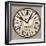 Industrial Chic Clock-Arnie Fisk-Framed Premium Giclee Print