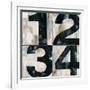 Industrial Chic Numbers-Arnie Fisk-Framed Art Print