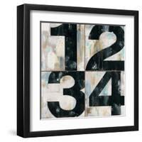 Industrial Chic Numbers-Arnie Fisk-Framed Art Print