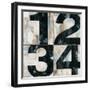 Industrial Chic Numbers-Arnie Fisk-Framed Art Print