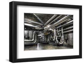 Industrial Crossroads-null-Framed Art Print