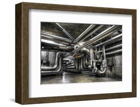 Industrial Crossroads-null-Framed Art Print