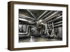 Industrial Crossroads-null-Framed Art Print