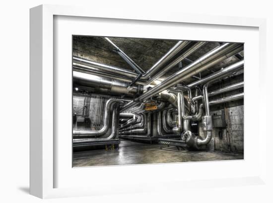 Industrial Crossroads-null-Framed Art Print