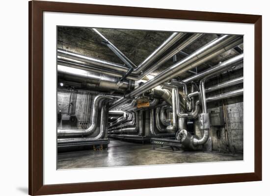 Industrial Crossroads-null-Framed Art Print