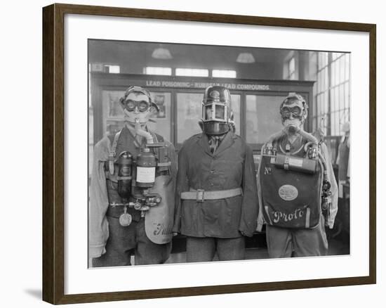 Industrial Gas Masks-null-Framed Photographic Print