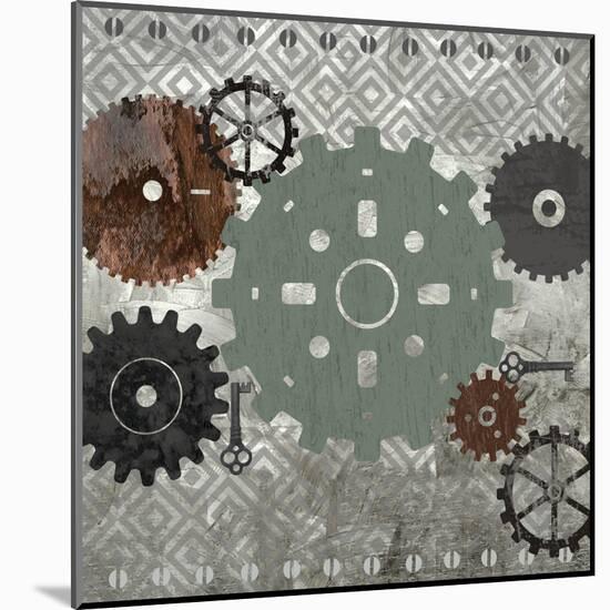 Industrial Gears-Bee Sturgis-Mounted Art Print