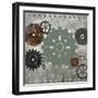 Industrial Gears-Bee Sturgis-Framed Art Print