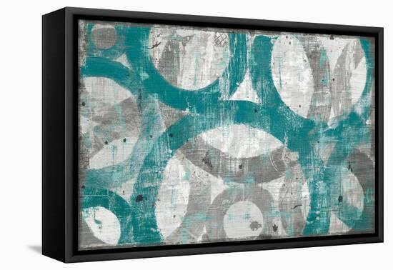 Industrial I Teal-Michael Mullan-Framed Stretched Canvas