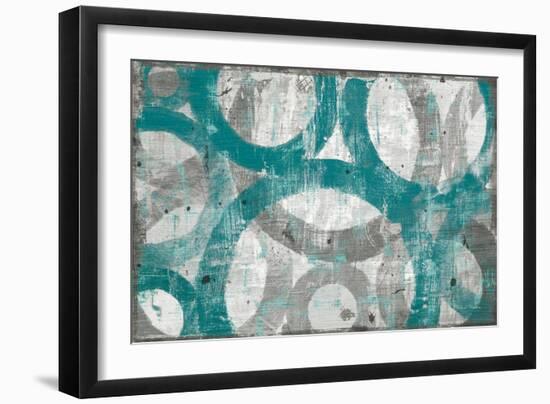 Industrial I Teal-Michael Mullan-Framed Art Print