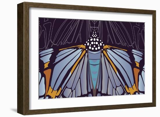 Industrial Iris-Belen Mena-Framed Giclee Print