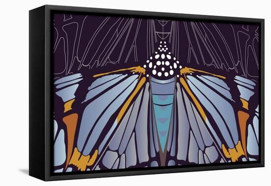 Industrial Iris-Belen Mena-Framed Stretched Canvas