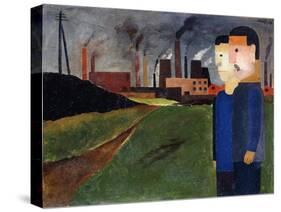 Industrial Landscape and Workers-Franz Wilhelm Seiwert-Stretched Canvas
