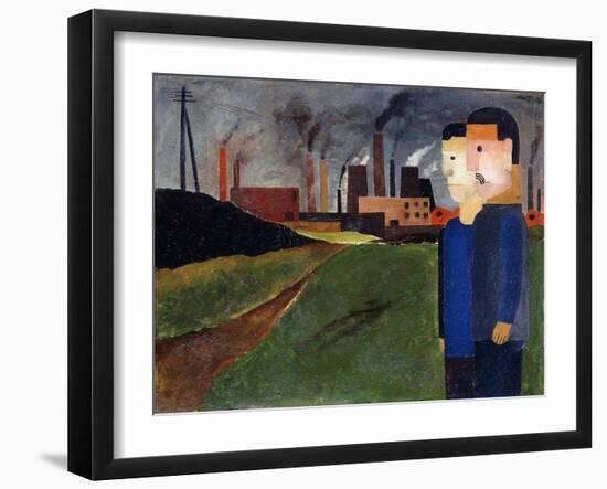 Industrial Landscape and Workers-Franz Wilhelm Seiwert-Framed Giclee Print