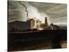 Industrial Landscape, Wales, 19th Century-Penry Williams-Stretched Canvas