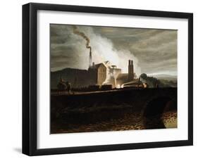 Industrial Landscape, Wales, 19th Century-Penry Williams-Framed Giclee Print