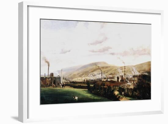 Industrial Landscape, Wales, 19th Century-Penry Williams-Framed Giclee Print