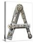 Industrial Metal Alphabet Letter A-donatas1205-Stretched Canvas