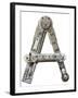 Industrial Metal Alphabet Letter A-donatas1205-Framed Art Print