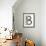 Industrial Metal Alphabet Letter B-donatas1205-Framed Art Print displayed on a wall