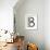 Industrial Metal Alphabet Letter B-donatas1205-Framed Art Print displayed on a wall