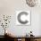 Industrial Metal Alphabet Letter C-donatas1205-Art Print displayed on a wall