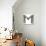 Industrial Metal Alphabet Letter M-donatas1205-Stretched Canvas displayed on a wall