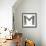 Industrial Metal Alphabet Letter M-donatas1205-Framed Premium Giclee Print displayed on a wall