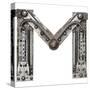 Industrial Metal Alphabet Letter M-donatas1205-Stretched Canvas
