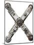 Industrial Metal Alphabet Letter X-donatas1205-Mounted Art Print