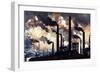 Industrial Polltion, Sheffield, Yorkshire, C1925-null-Framed Giclee Print