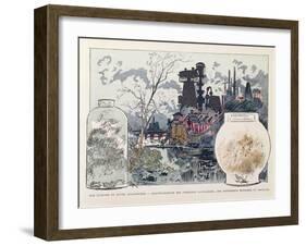 Industrial Pollution, Illustration from 'Le XXeme Siecle, La Vie Electrique', C. 1890-Albert Robida-Framed Giclee Print