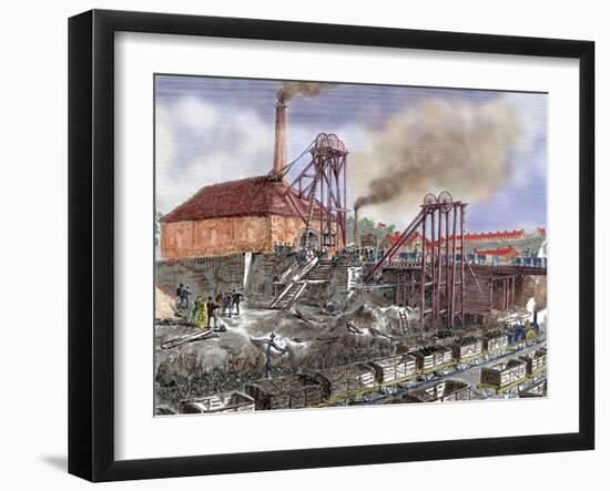 Industrial Revolution. England. Mining.-Tarker-Framed Giclee Print