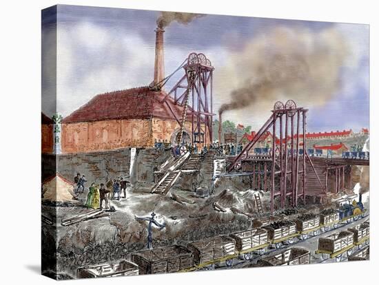 Industrial Revolution. England. Mining.-Tarker-Stretched Canvas