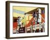 Industrial Robots at Work in a Factory-null-Framed Art Print