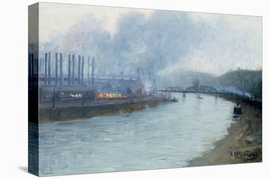 Industrial Scene, Pittsburgh-Aaron Henry Gorson-Stretched Canvas