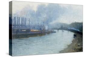 Industrial Scene, Pittsburgh-Aaron Henry Gorson-Stretched Canvas